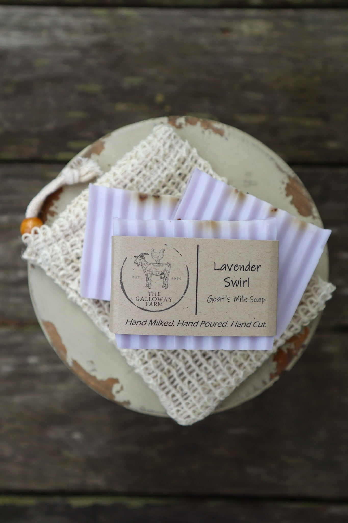Lavender Swirl Goat's Milk Soap