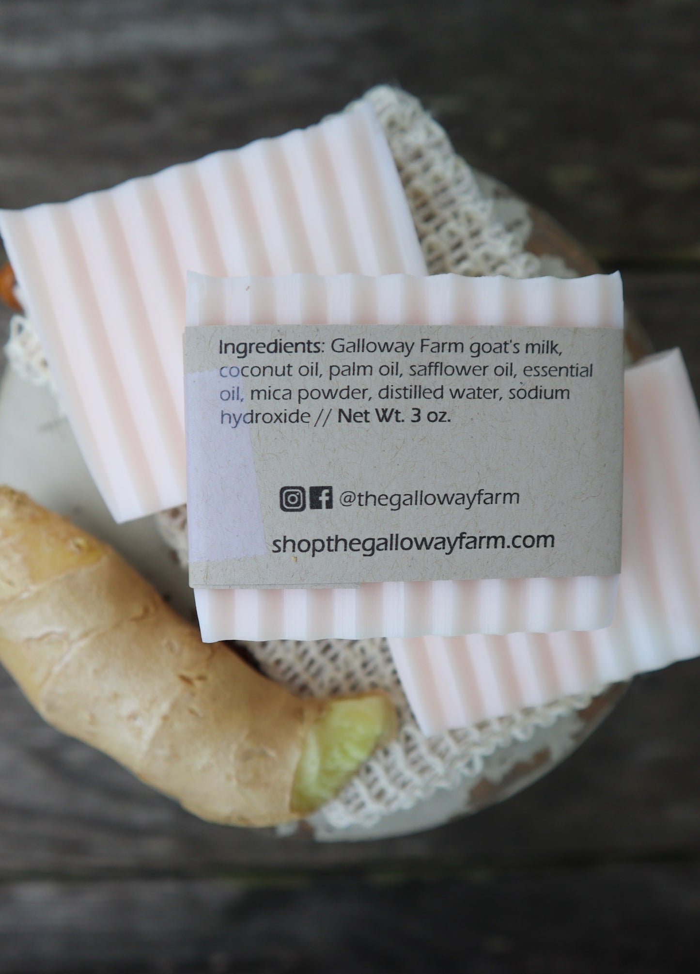 White Tea + Ginger Goat's Milk Soap