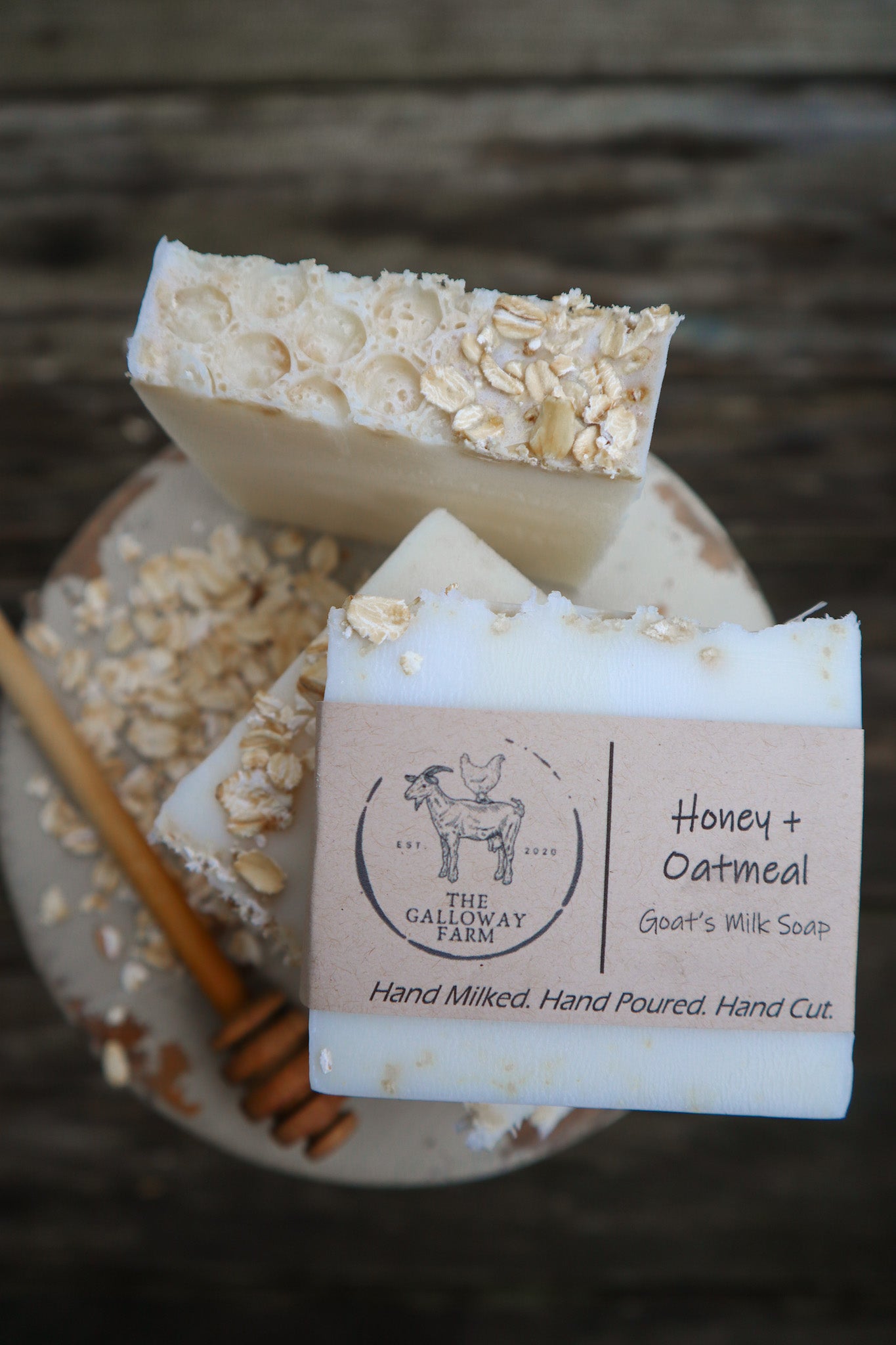 Goat Milk Soap (Honey & Oatmeal) - Provider Farms