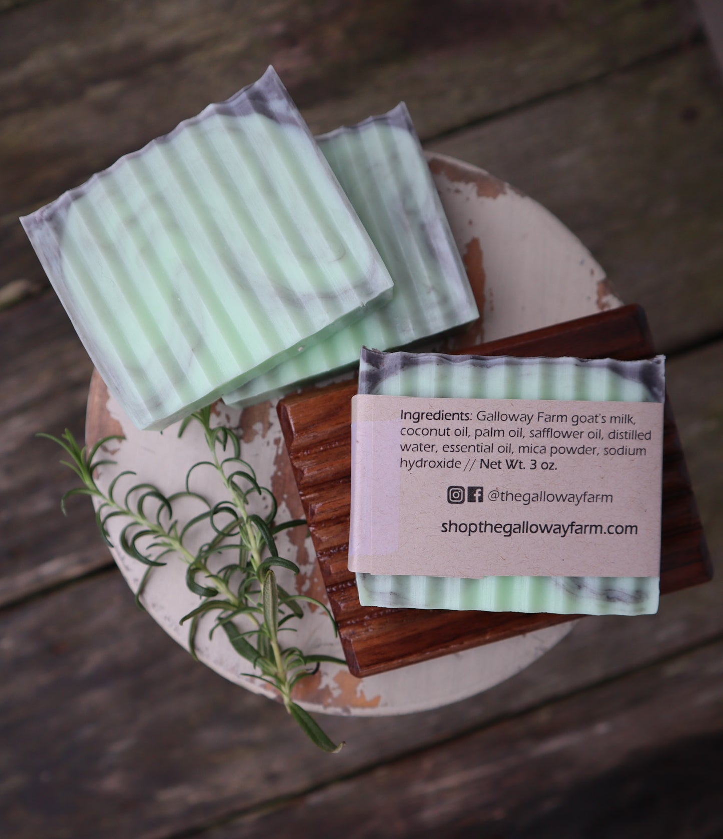 Rosemary Cedar Goat's Milk Soap