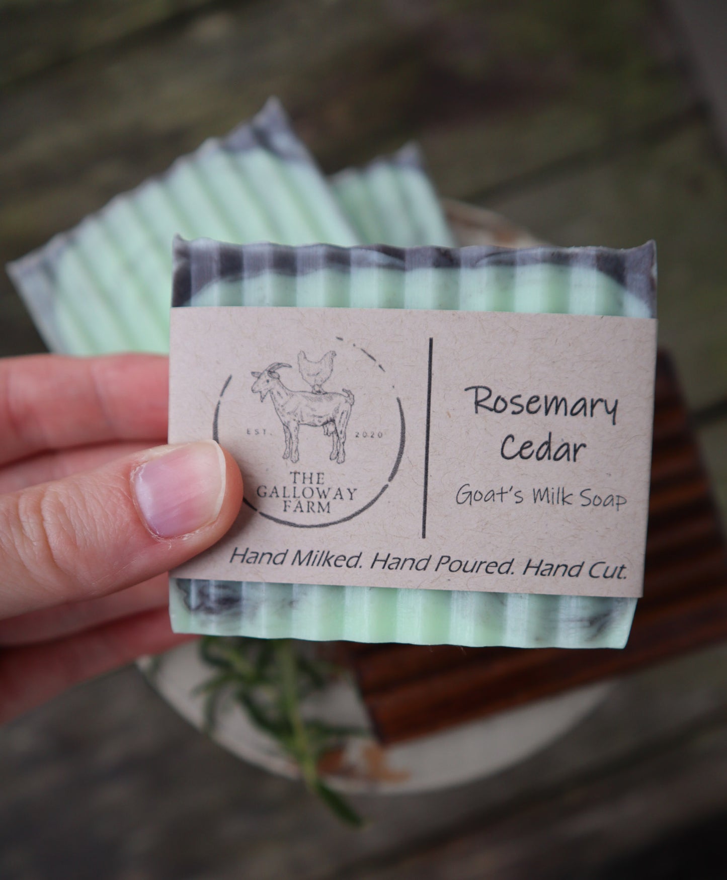 Rosemary Cedar Goat's Milk Soap