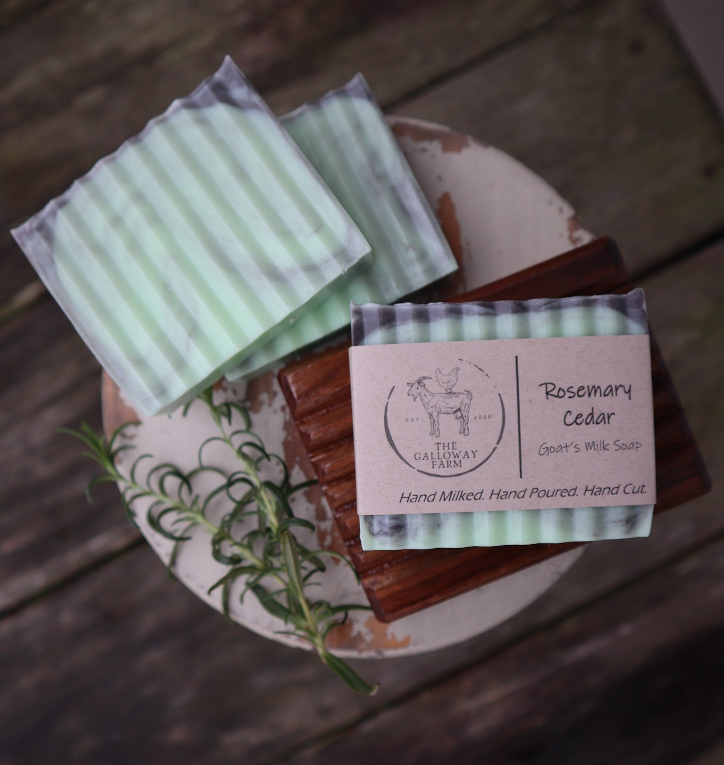 Rosemary Cedar Goat's Milk Soap