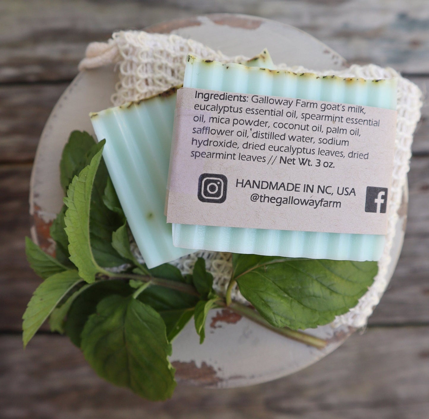 Eucalyptus + Spearmint Goat's Milk Soap