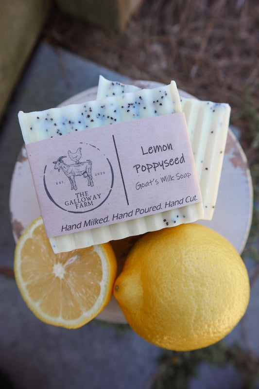 Lemon Poppyseed Goat's Milk Soap