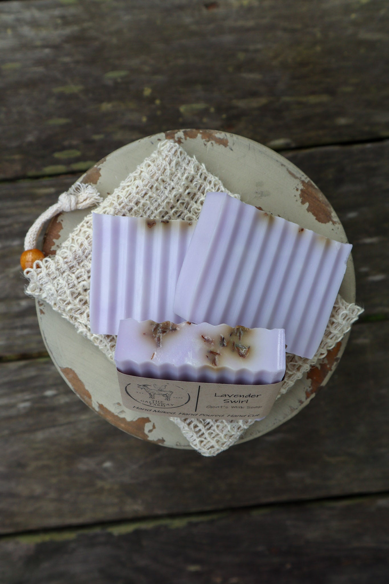 Lavender Swirl Goat's Milk Soap