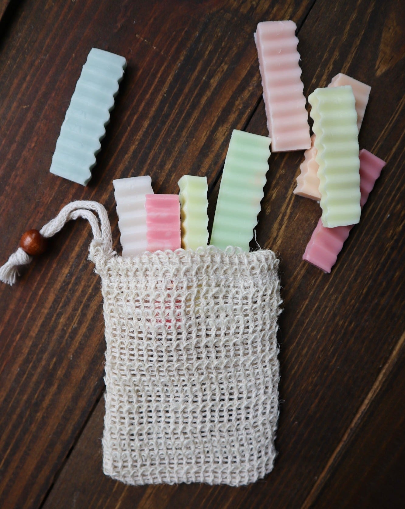 Soap Scrap Grab Bag | Soap Saver Bag filled with soap samples