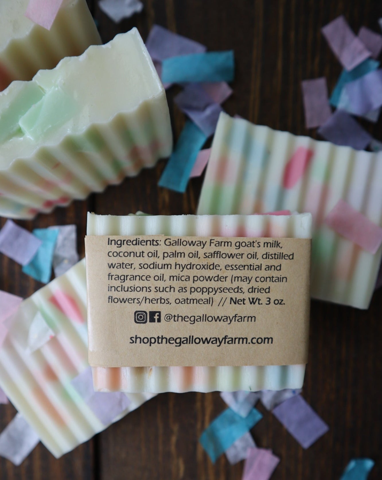 Confetti Soap Scraps Goat's Milk Soap