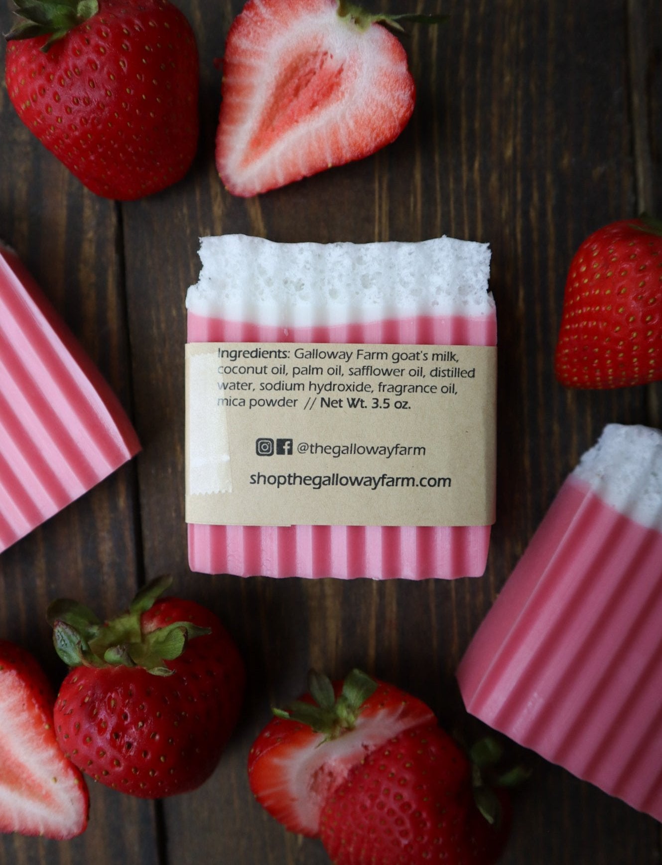 Strawberries + Cream Goat's Milk Soap