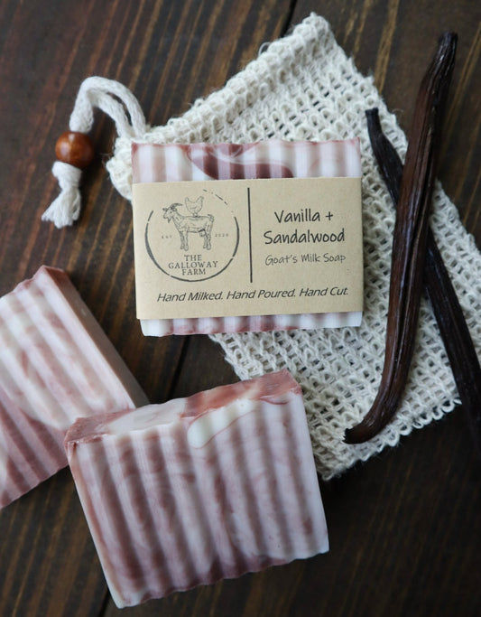 Vanilla + Sandalwood Goat's Milk Soap