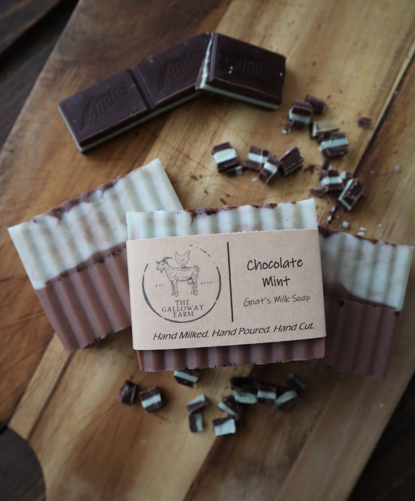 Chocolate Mint Goat's Milk Soap