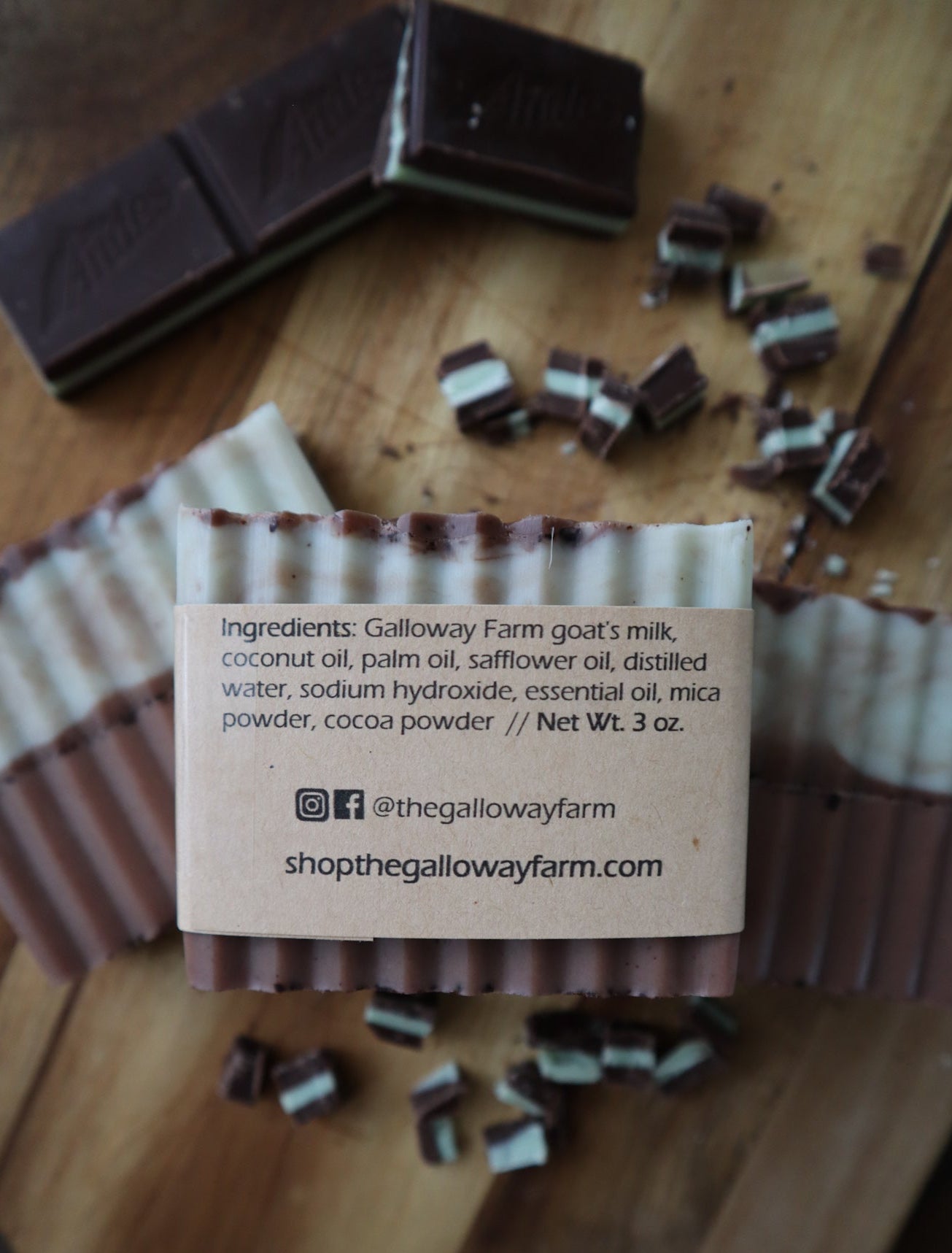 Chocolate Mint Goat's Milk Soap