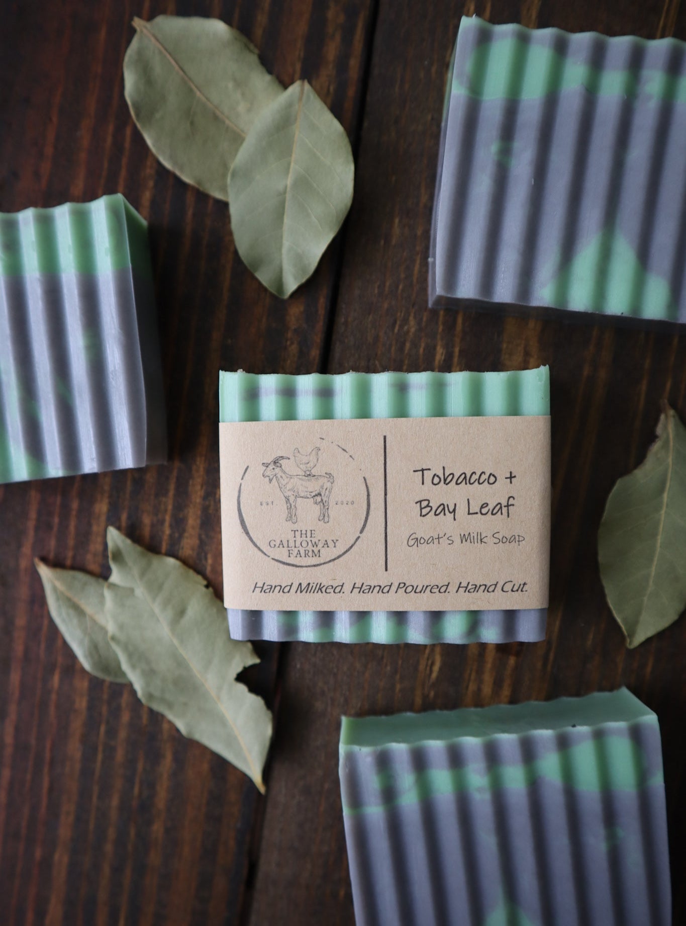 Tobacco + Bay Leaf Goat's Milk Soap