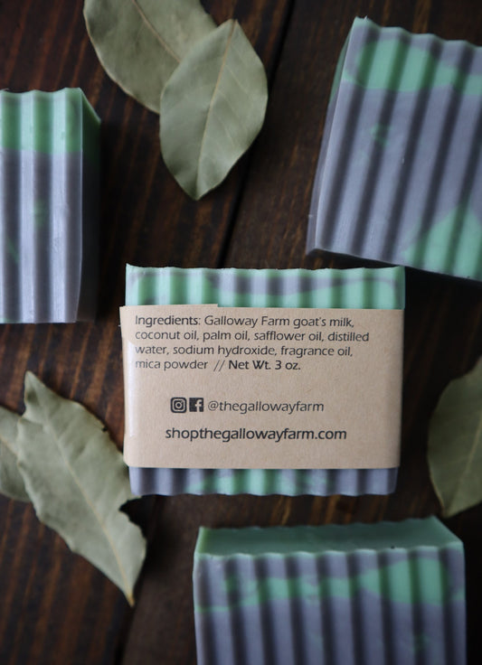 Tobacco + Bay Leaf Goat's Milk Soap