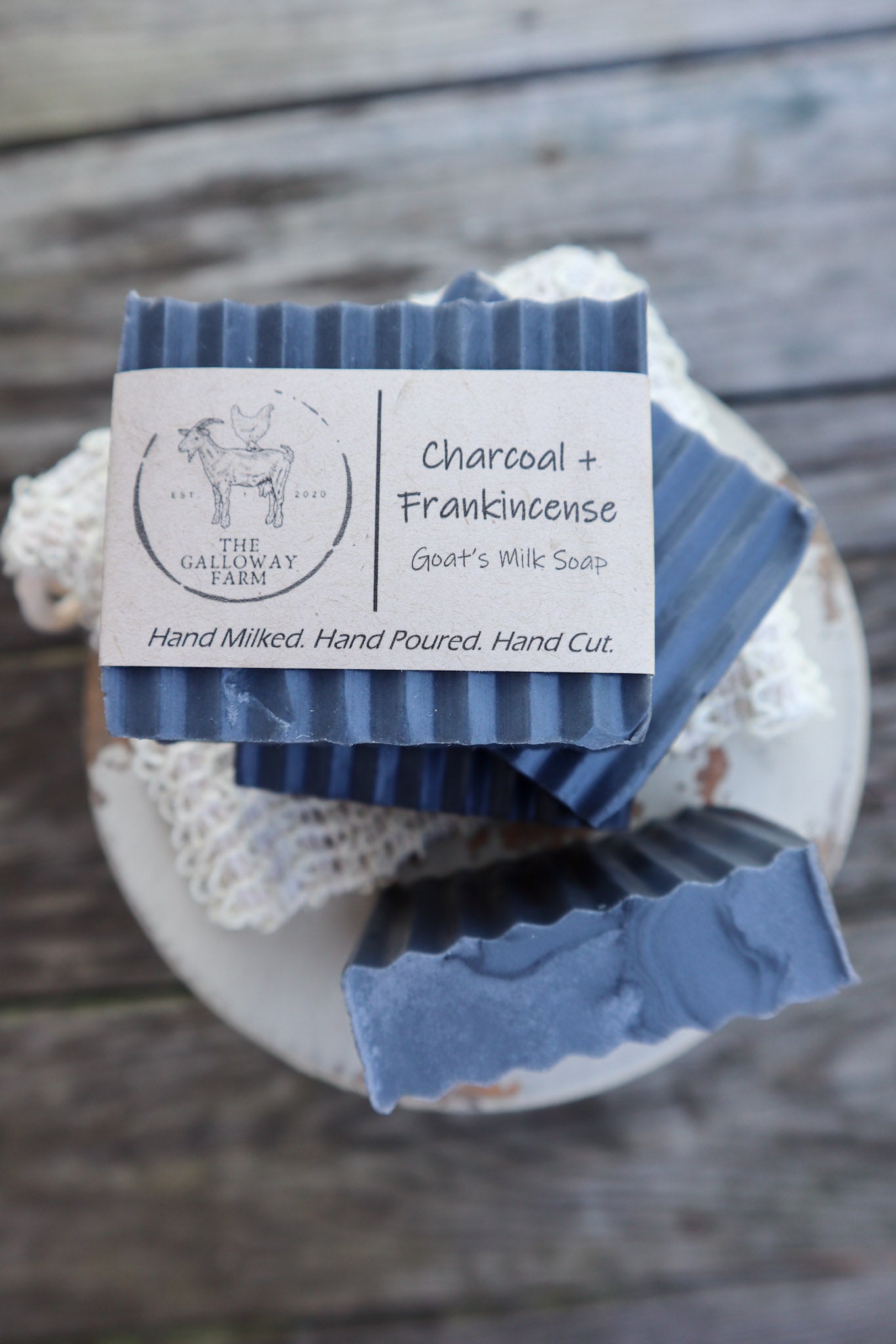 Charcoal + Frankincense Goat's Milk Soap